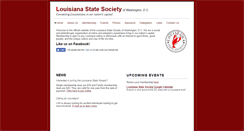 Desktop Screenshot of louisianastatesociety.org