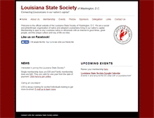 Tablet Screenshot of louisianastatesociety.org